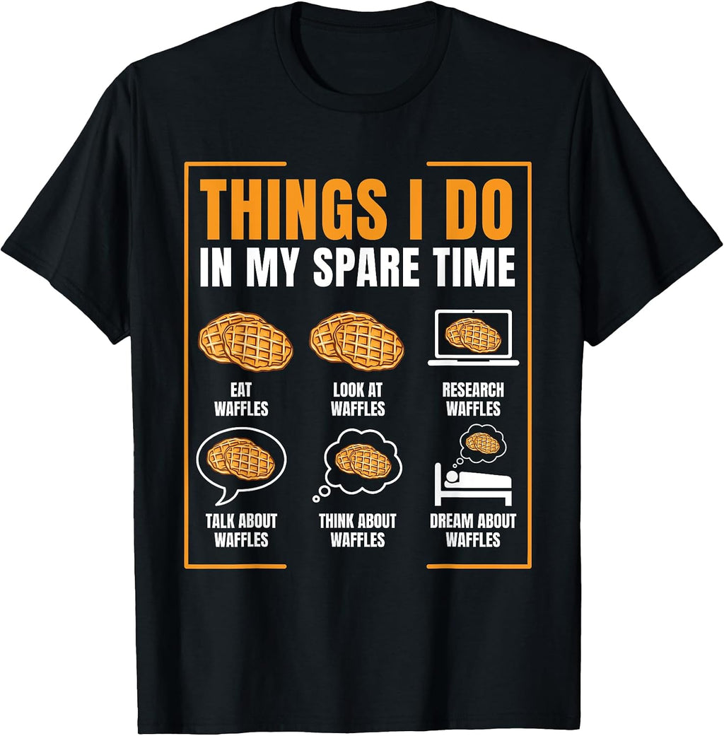 Eat Waffles Breakfast Food Lover - Adult & Kids T-Shirts, Sweatshirts & Hoodies apparel design preview 1