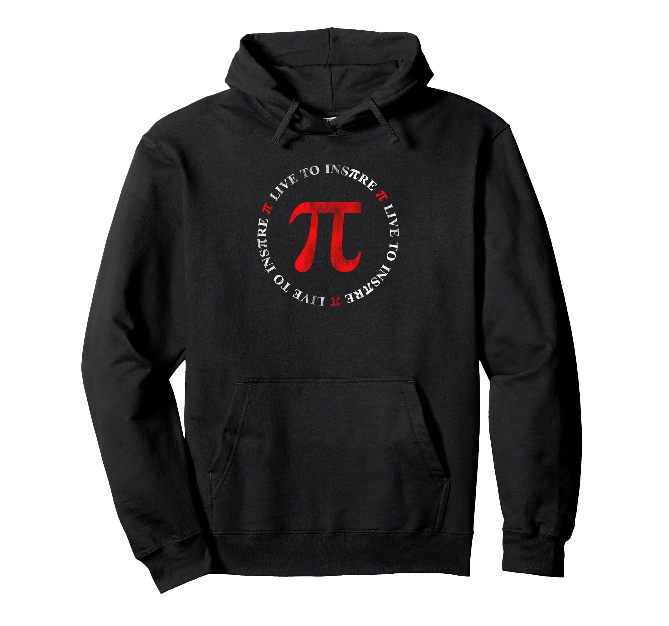 Live To Inspire Pi Day Distressed Hoodie - Aesthetic Graphic Men Women - T-Shirt, Sweatshirt, Hoodie