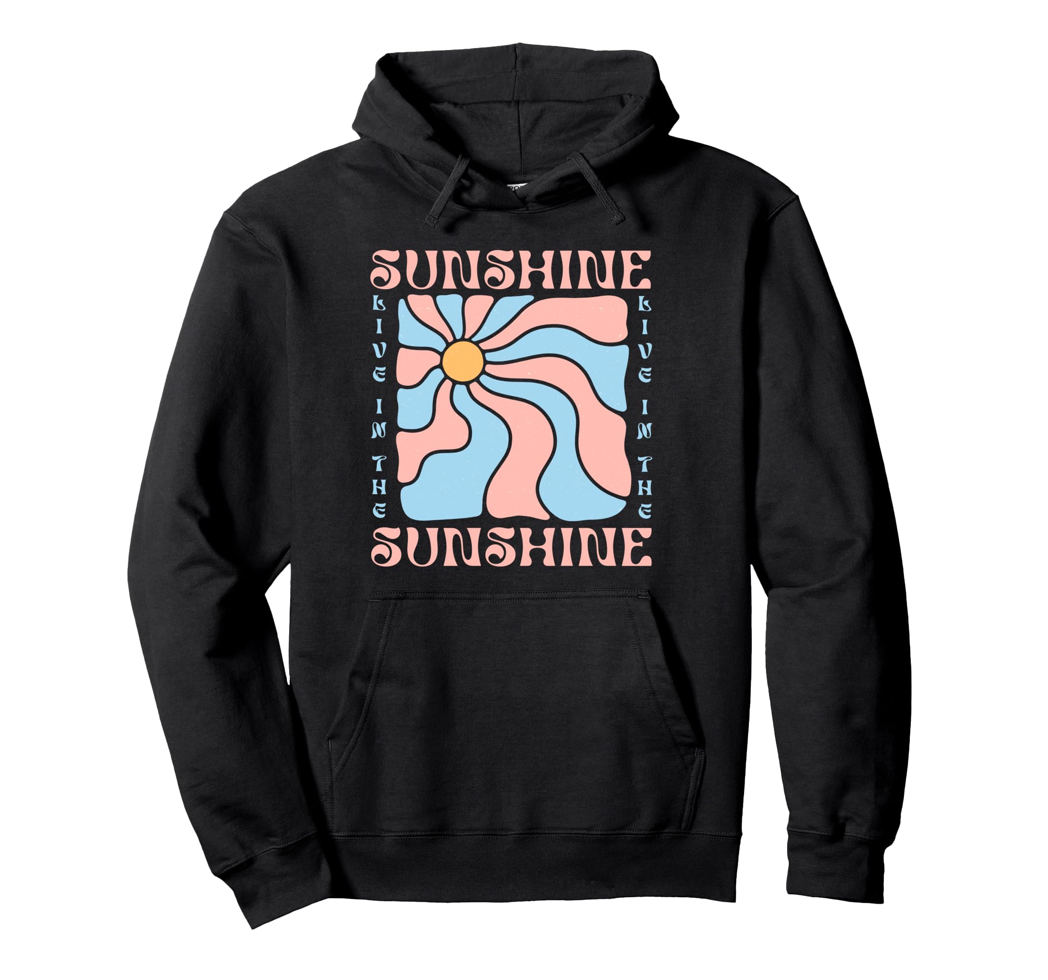 Sunshine Boho Summer Vacation Womens Hoodie - Custom Art Print for Adults - T-Shirt, Sweatshirt, Hoodie