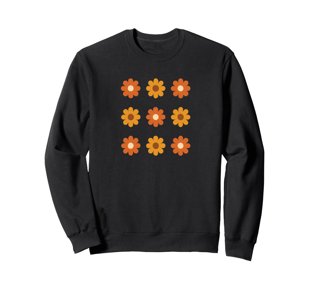 Boho Tic Tac Toe Floral Pattern Sweatshirt - Trendy Graphic Men Women - T-Shirt, Sweatshirt, Hoodie