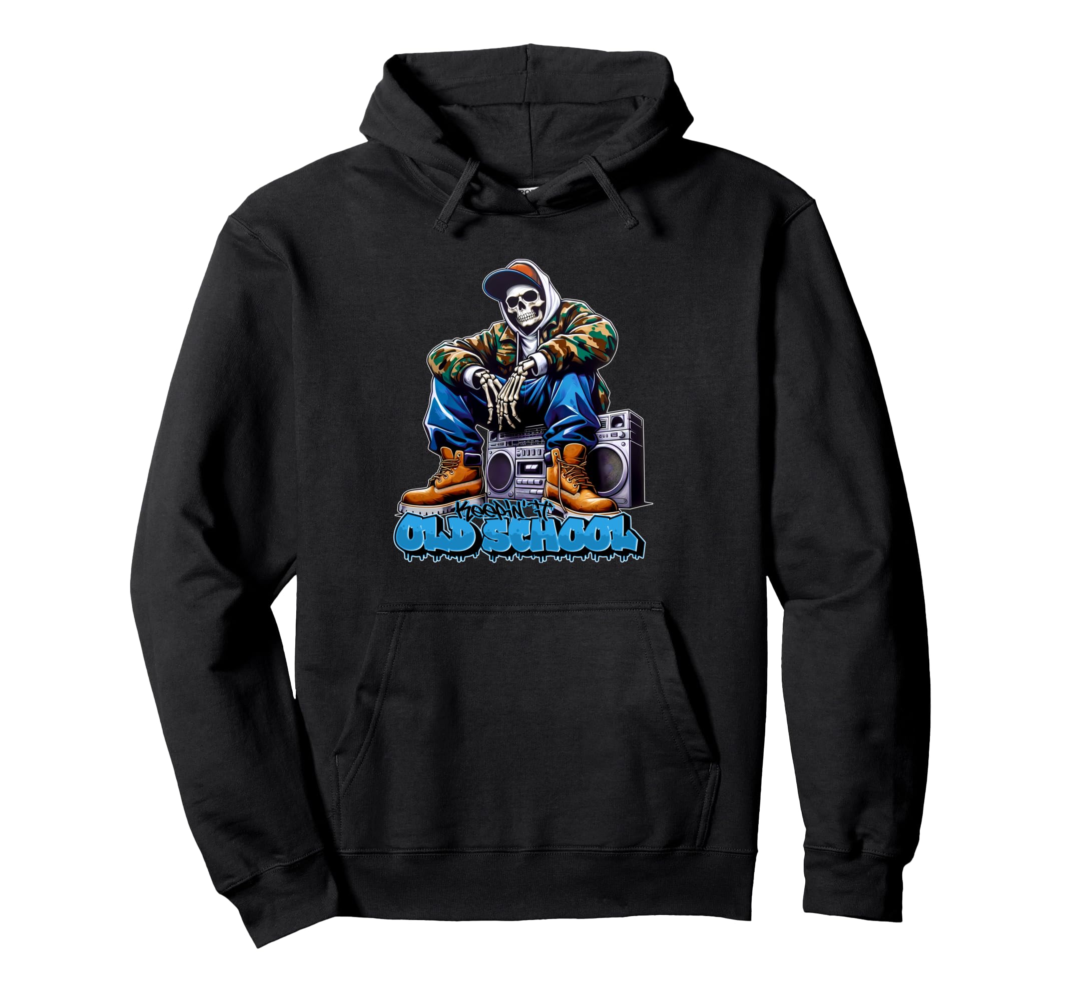 Keeping It Old School Hip Hop Outfit 90S Hoodie - Novelty Apparel Unisex - T-Shirt, Sweatshirt, Hoodie