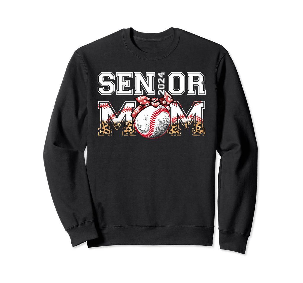 Senior Mom Class 2024 Baseball Sweatshirt - Streetwear Style for Adults - T-Shirt, Sweatshirt, Hoodie