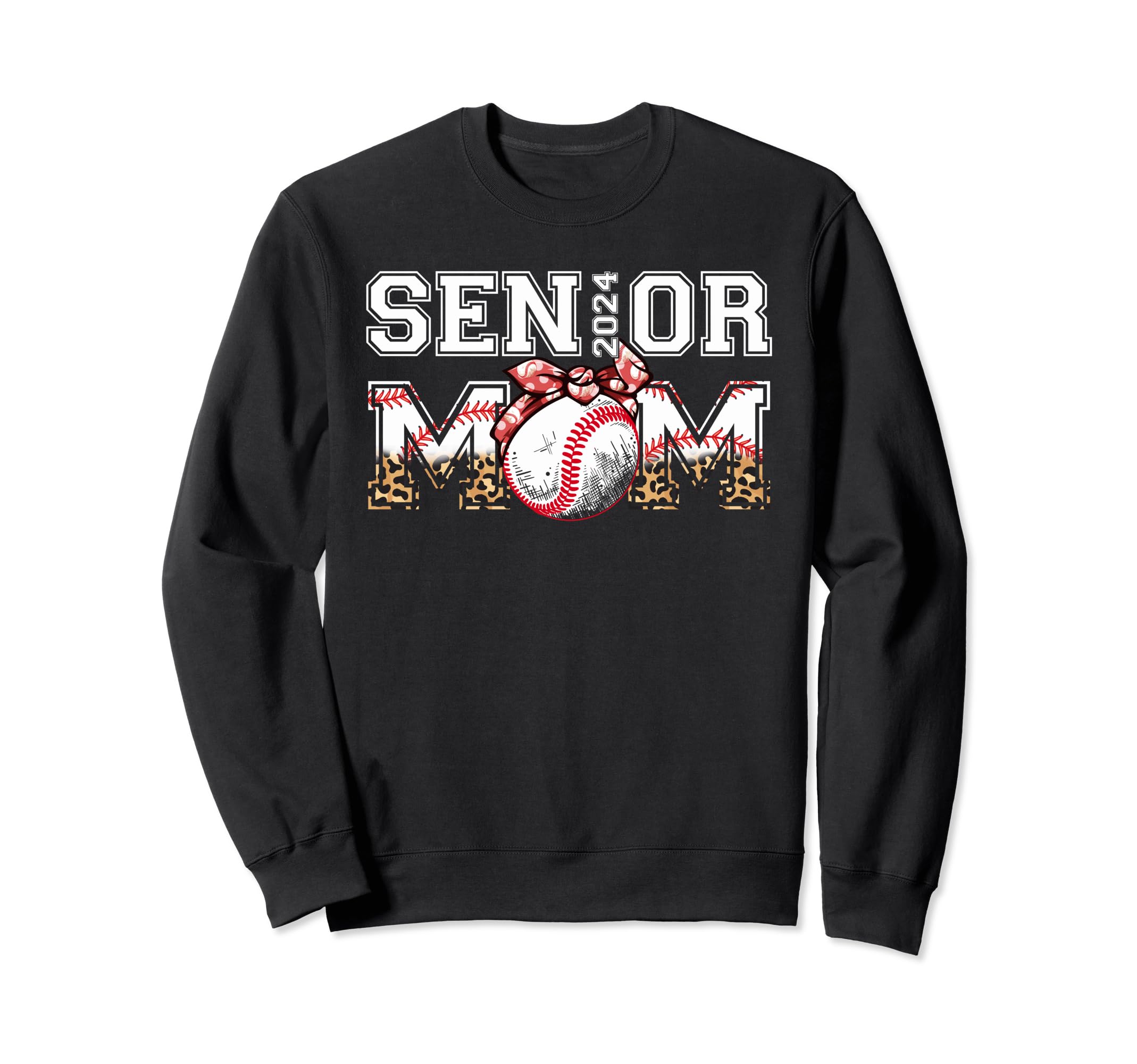 Senior Mom Class 2024 Baseball Sweatshirt - Streetwear Style for Adults - T-Shirt, Sweatshirt, Hoodie