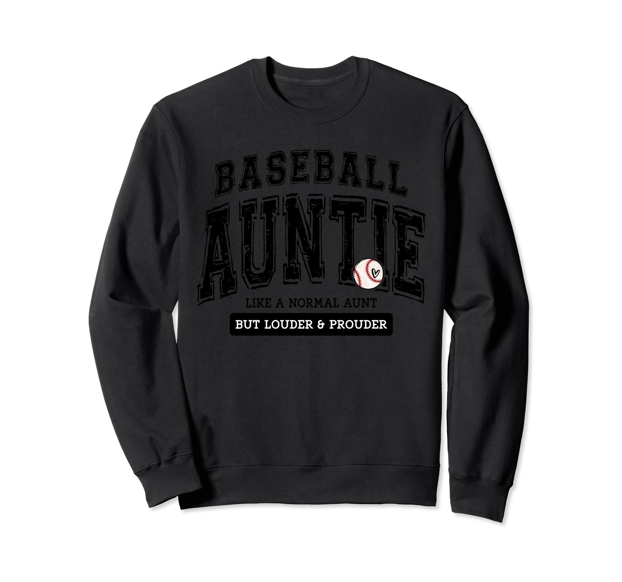 Baseball Auntie Matching Aunt Loud Sweatshirt - Aesthetic Graphic Unisex - T-Shirt, Sweatshirt, Hoodie