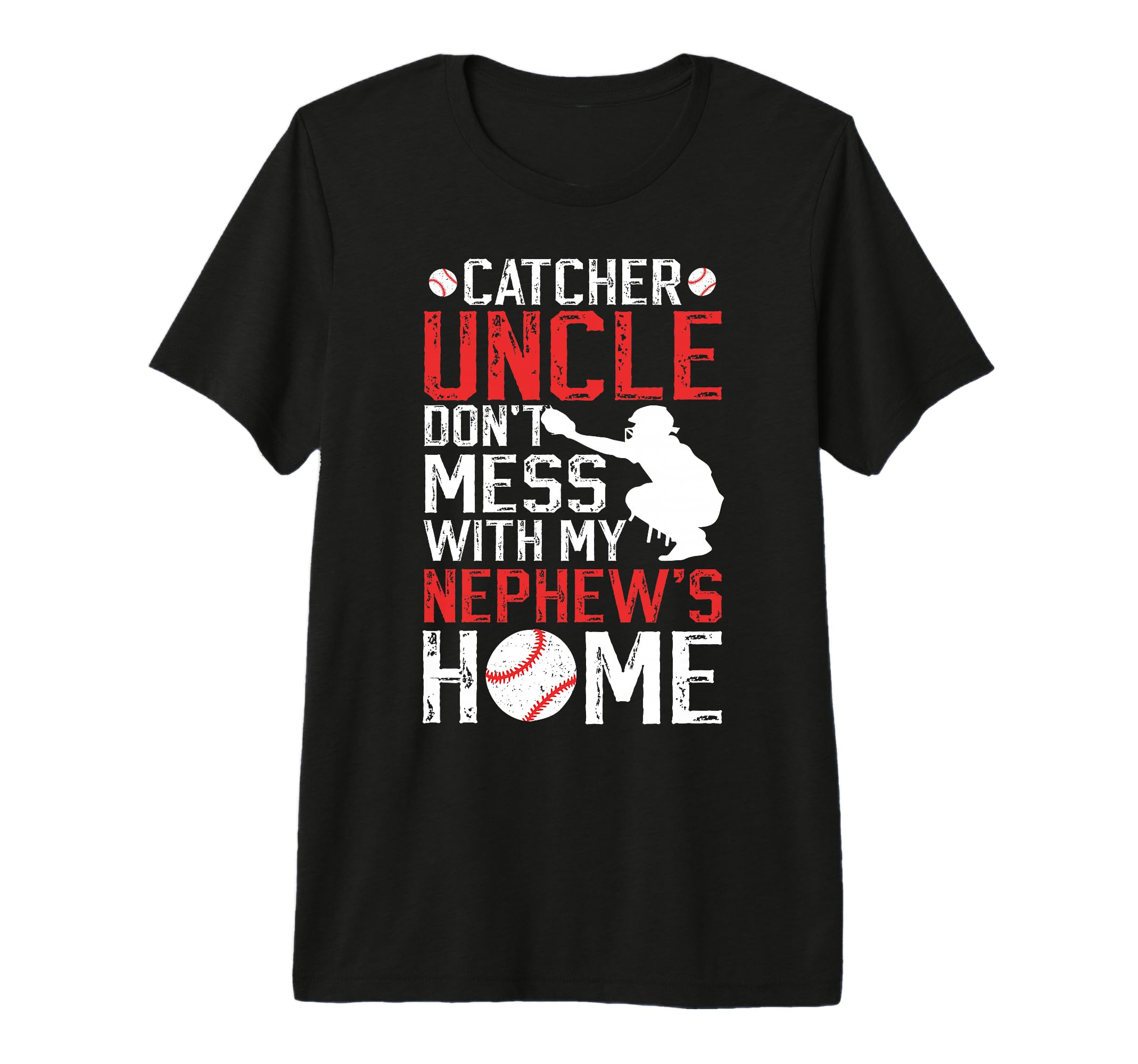 Mens Baseball Catcher Uncle Funny Uncle T-Shirt - Trendy Graphic Men Women - T-Shirt, Sweatshirt, Hoodie