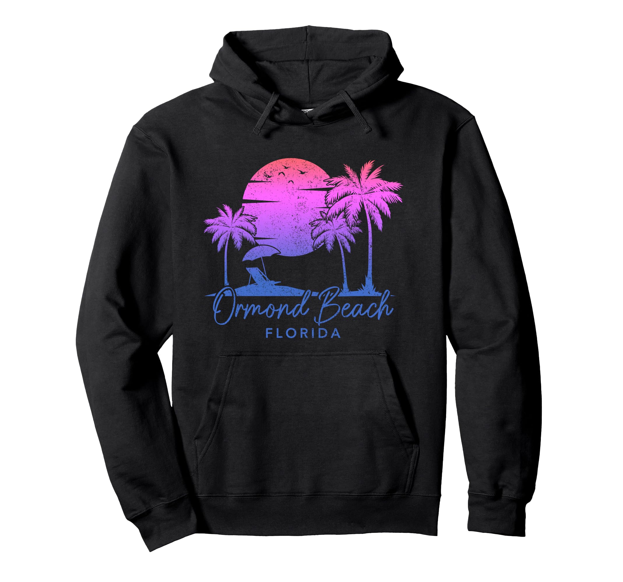Ormond Beach Florida Fl Surf Sunset Surfer Hoodie - Graphic Print Men Women - T-Shirt, Sweatshirt, Hoodie