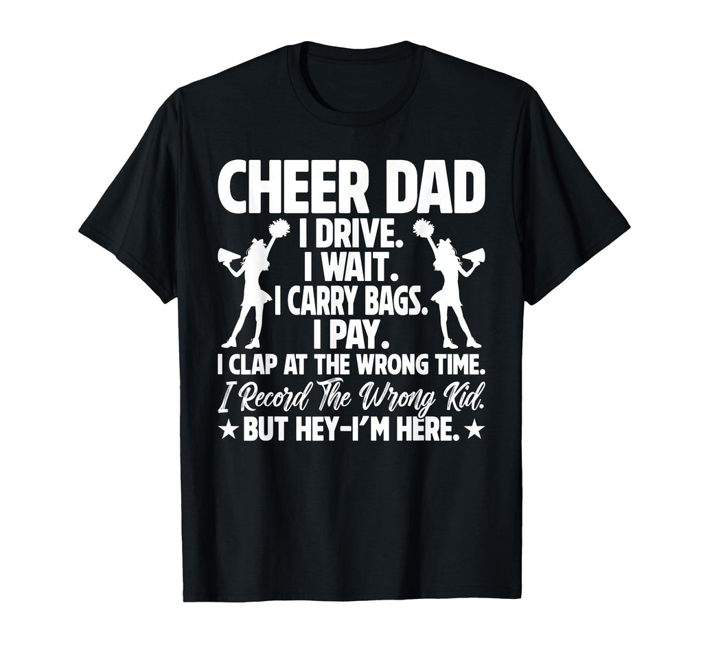 Cheer Dad Funny Fathers Day T-Shirt - Custom Art Print for Adults - T-Shirt, Sweatshirt, Hoodie