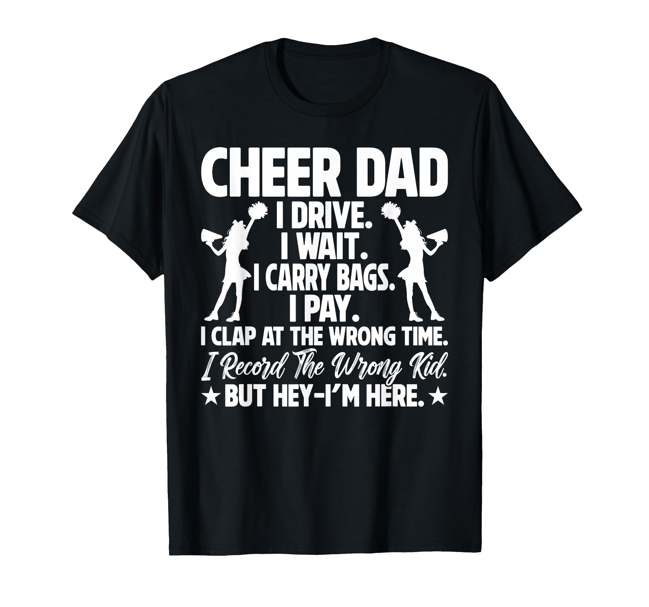 Cheer Dad Funny Fathers Day T-Shirt - Custom Art Print for Adults - T-Shirt, Sweatshirt, Hoodie