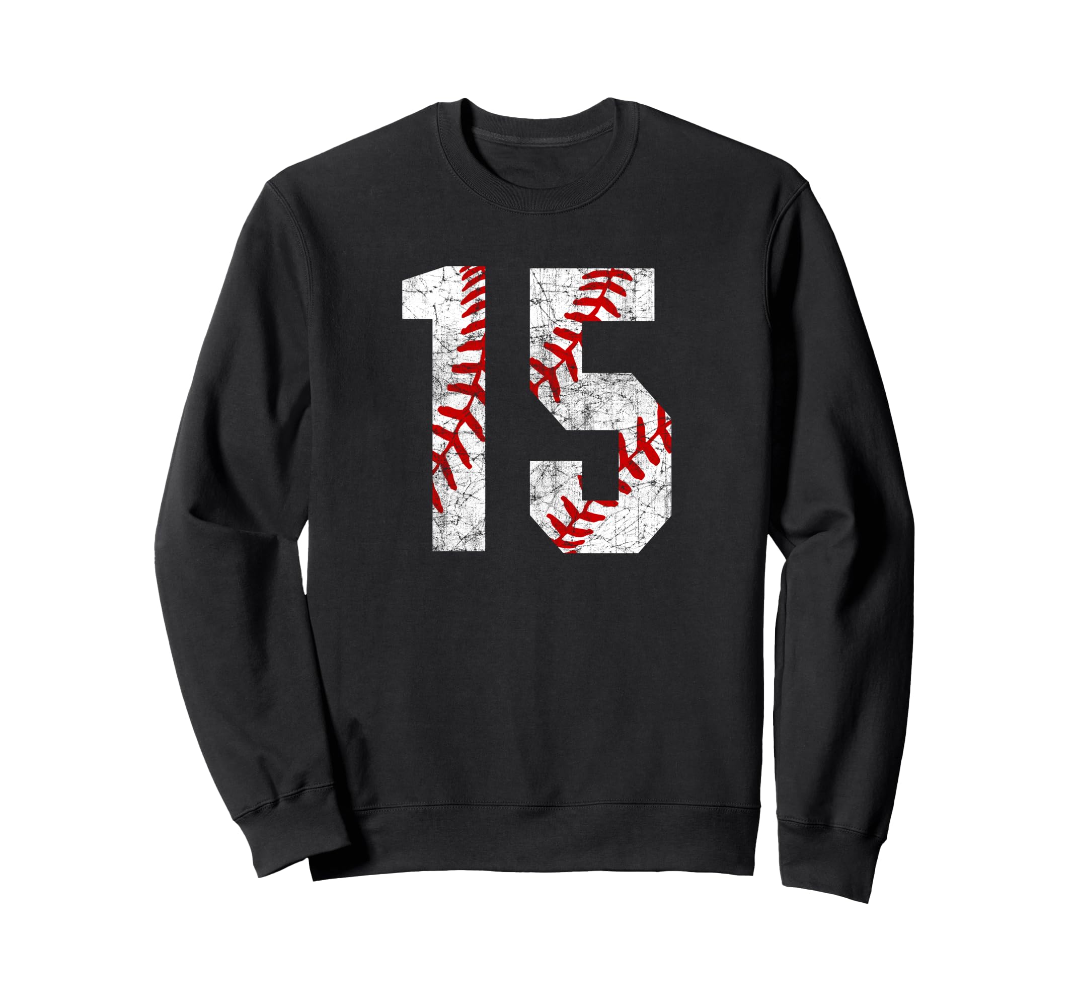 Baseball Mom 15 Jersey Baseball Sweatshirt - Graphic Print for Adults - T-Shirt, Sweatshirt, Hoodie