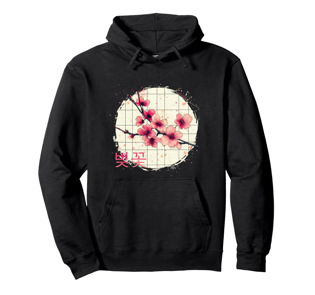 K Pop Cherry Blossom Korean Aesthetic Hoodie - Novelty Apparel for Adults - T-Shirt, Sweatshirt, Hoodie
