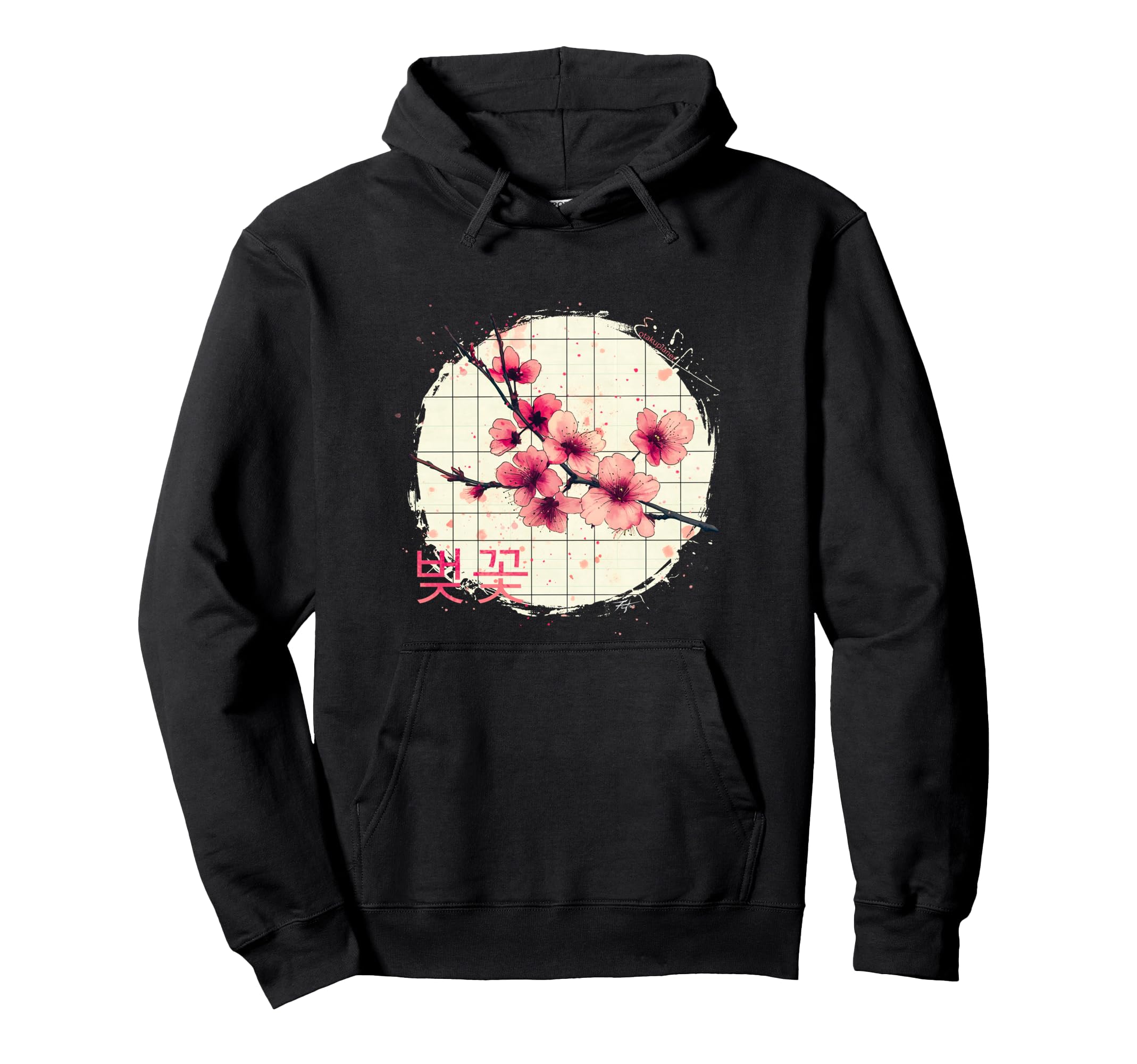 K Pop Cherry Blossom Korean Aesthetic Hoodie - Novelty Apparel for Adults - T-Shirt, Sweatshirt, Hoodie