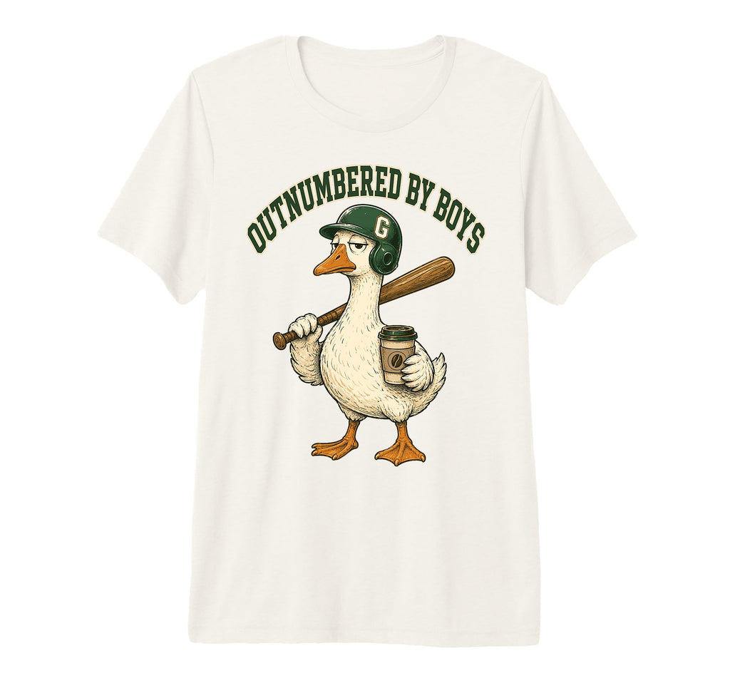 Outnumbered Mom Goose Baseball Mama Tri T-Shirt - Streetwear Style Unisex - T-Shirt, Sweatshirt, Hoodie