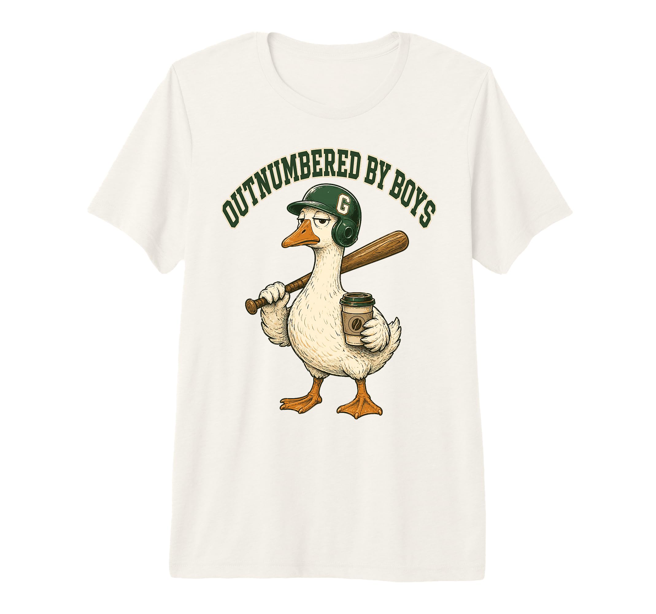 Outnumbered Mom Goose Baseball Mama Tri T-Shirt - Streetwear Style Unisex - T-Shirt, Sweatshirt, Hoodie