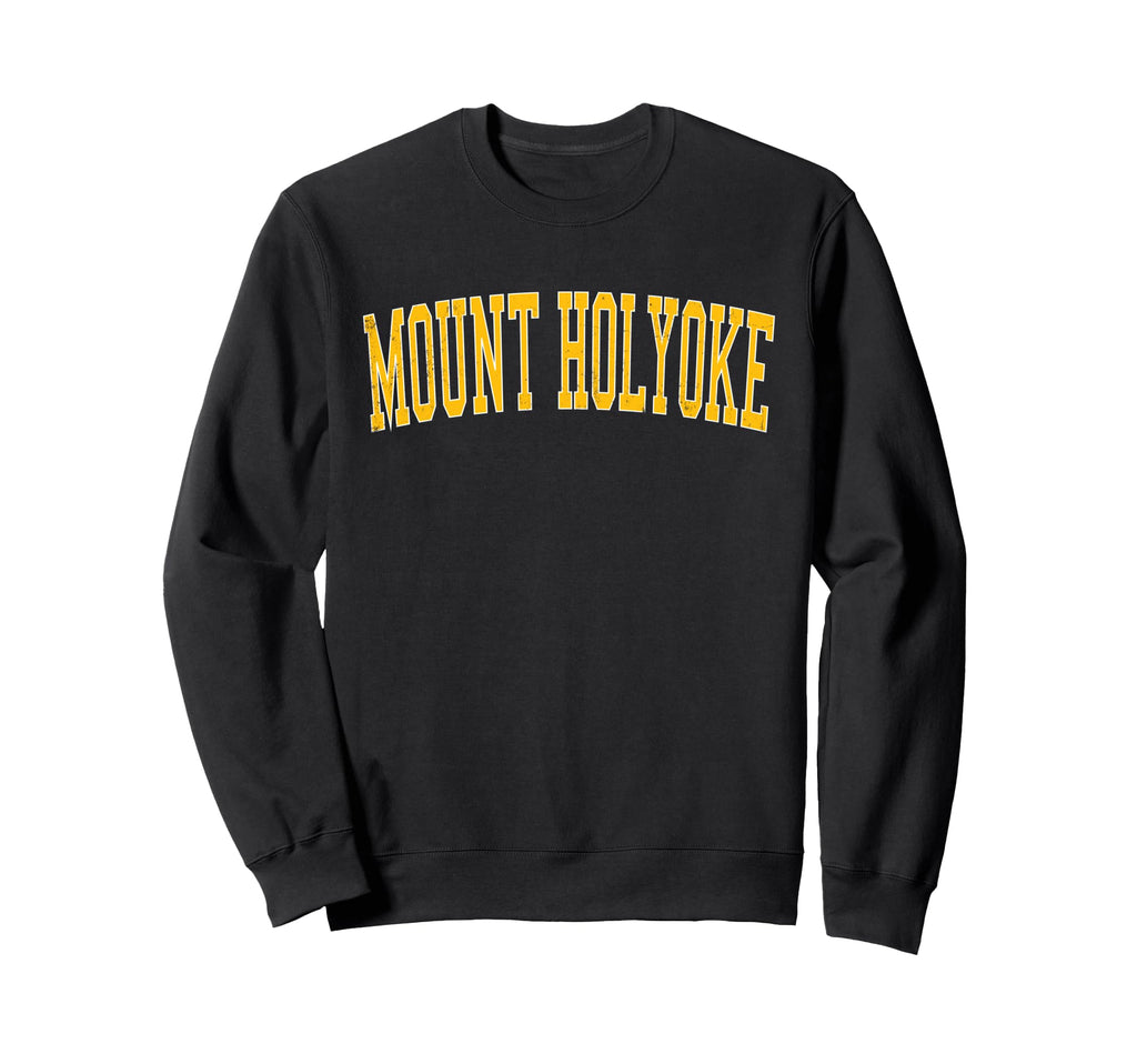 Mount Holyoke Distressed Gold Sweatshirt - Custom Art Print for Adults - T-Shirt, Sweatshirt, Hoodie