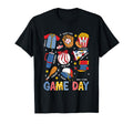 Game Day Baseball Bow Funny Baseball T-Shirt - Minimalist Print Men Women - T-Shirt, Sweatshirt, Hoodie