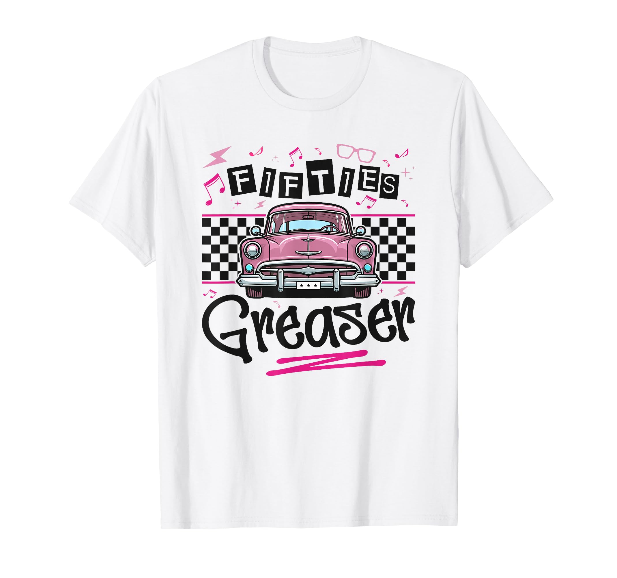Fifties Greaser Car Vibes T-Shirt - Minimalist Print Unisex - T-Shirt, Sweatshirt, Hoodie