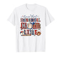 Livin That Baseball Mom Life Leopard T-Shirt - Novelty Apparel Unisex - T-Shirt, Sweatshirt, Hoodie