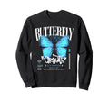 Butterfly Y2K Grunge Aesthetic Sweatshirt - Casual Everyday Wear for Adults - T-Shirt, Sweatshirt, Hoodie