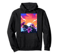 Hawaii Vaporwave Sunset Synthwave Hawaiian Hoodie - Trendy Graphic Unisex - T-Shirt, Sweatshirt, Hoodie