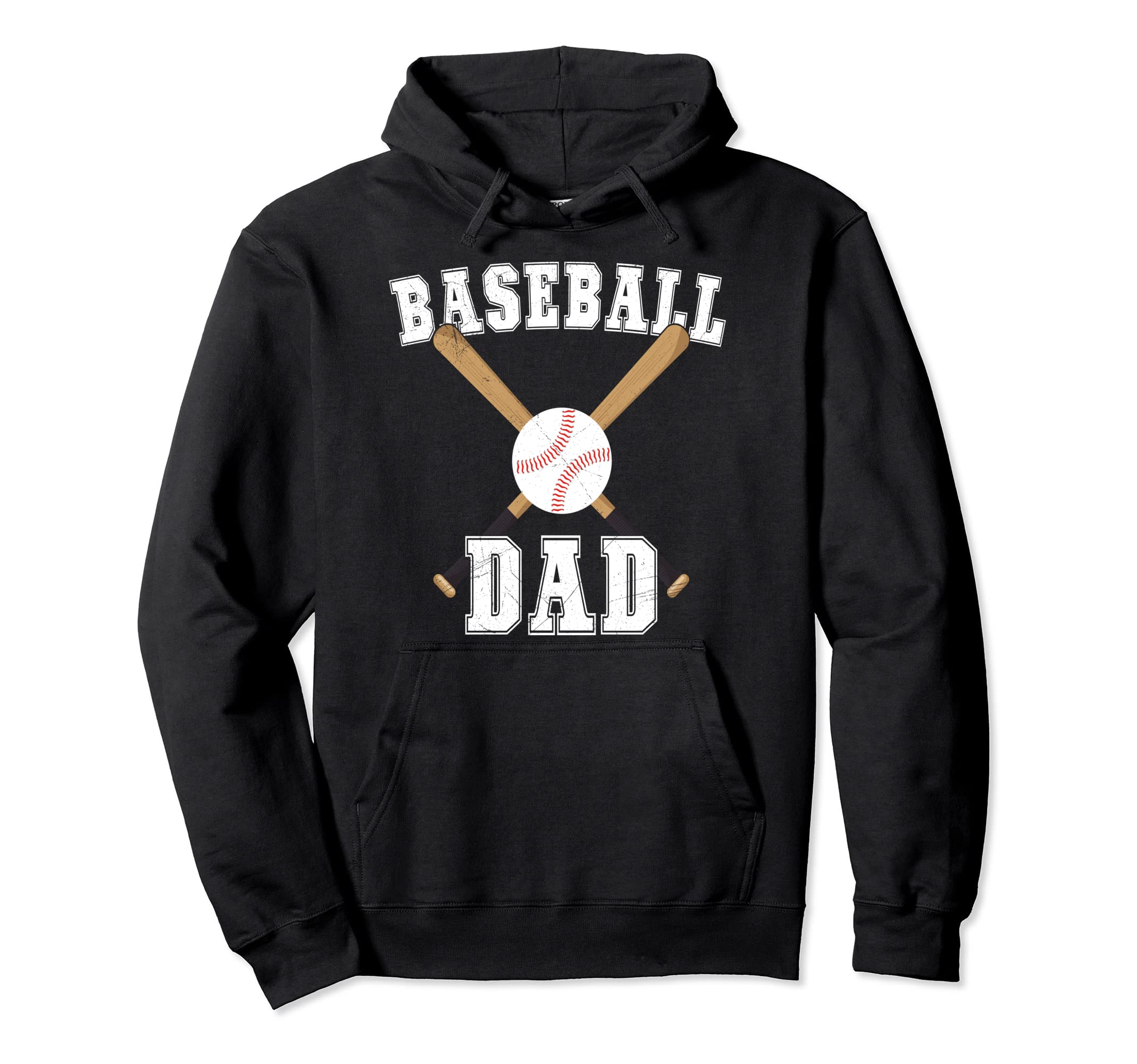 Baseball Dad Coach Fathers Day Hoodie - Fun Novelty Design for Adults - T-Shirt, Sweatshirt, Hoodie