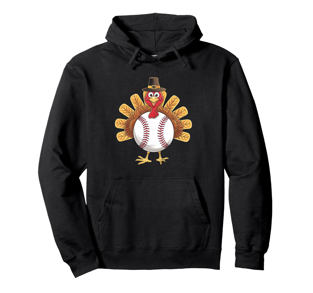 Thanksgiving Turkey Baseball Family Hoodie - Novelty Apparel Unisex - T-Shirt, Sweatshirt, Hoodie