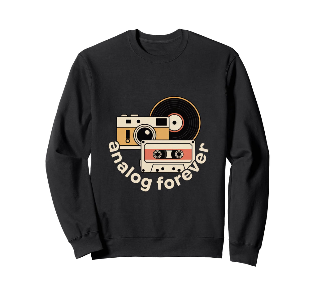 Analog Forever Camera Cassette Sweatshirt - Streetwear Style Men Women - T-Shirt, Sweatshirt, Hoodie