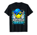 Peace Groovy Softball Dad Game Day Vibes T-Shirt - Unique Graphic Unisex - T-Shirt, Sweatshirt, Hoodie
