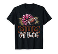 Mom Both Football Cheer Mom T-Shirt - Custom Art Print Men Women - T-Shirt, Sweatshirt, Hoodie