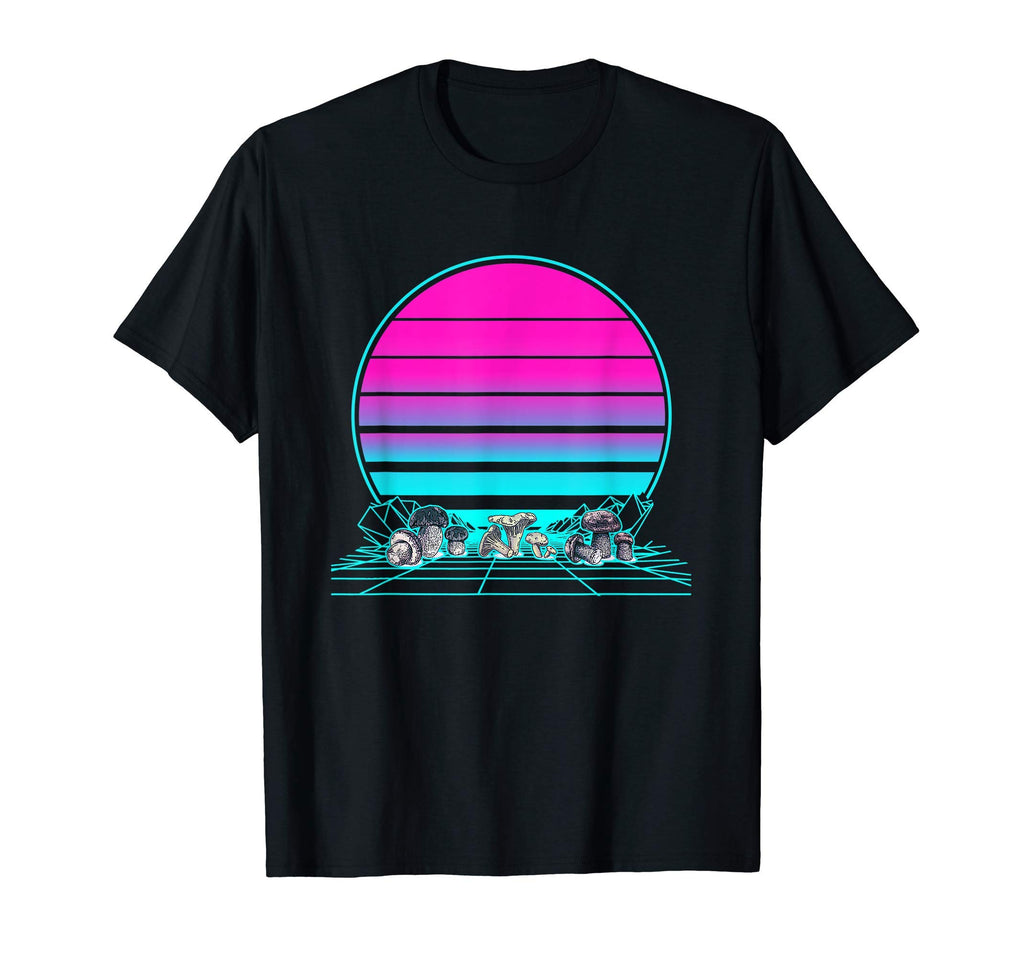 Sunset Mushroom T-Shirt - Minimalist Print for Adults - T-Shirt, Sweatshirt, Hoodie