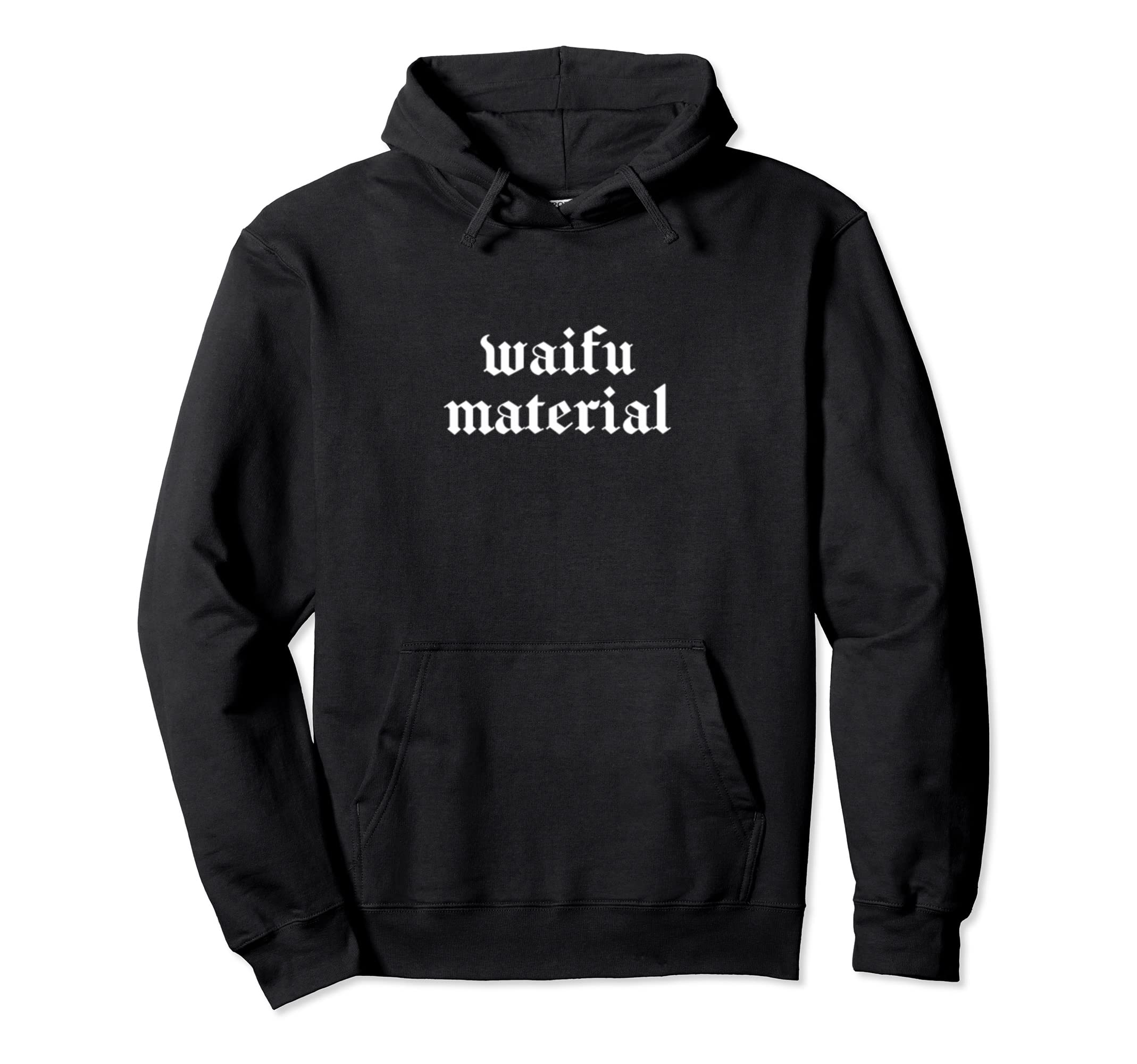 Waifu Material Vaporwave Aesthetic Hoodie - Unique Graphic for Adults - T-Shirt, Sweatshirt, Hoodie