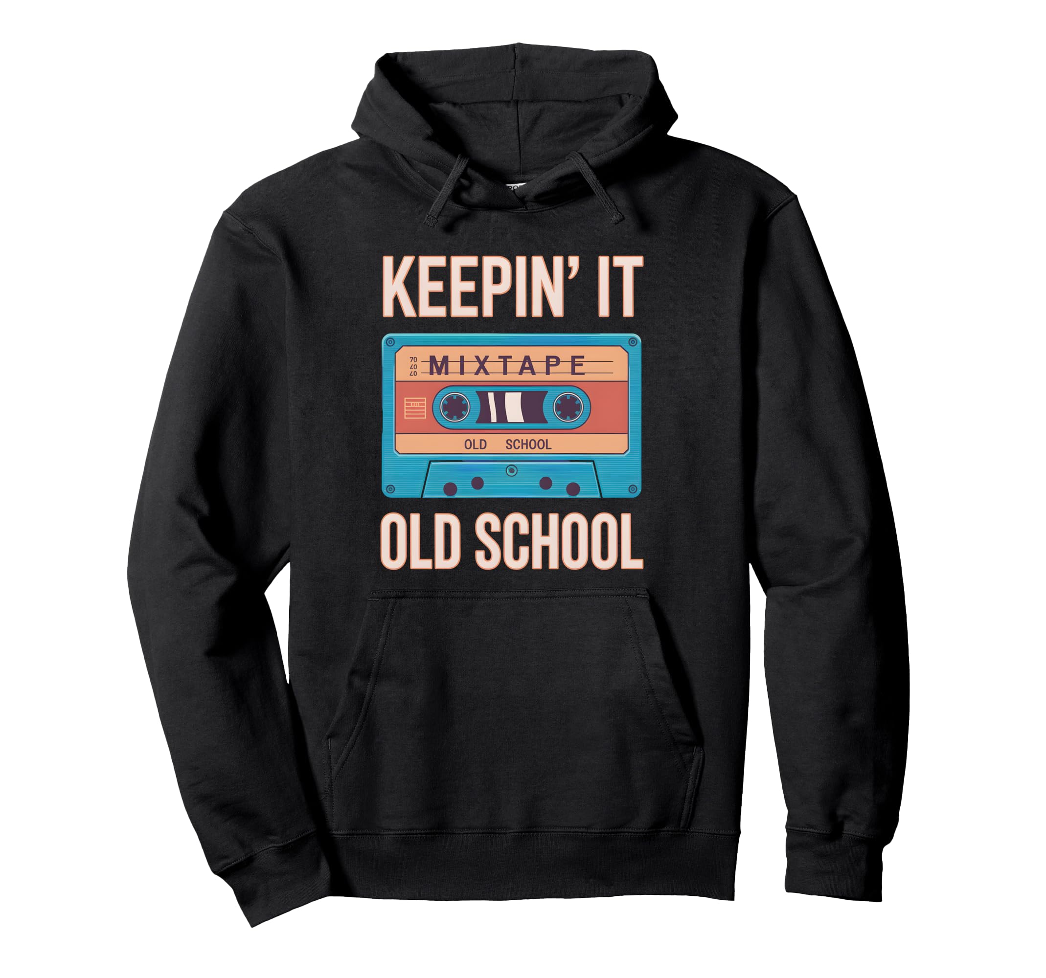 Old School Hip Hop 80S 90S Cassette Hoodie - Streetwear Style for Adults - T-Shirt, Sweatshirt, Hoodie