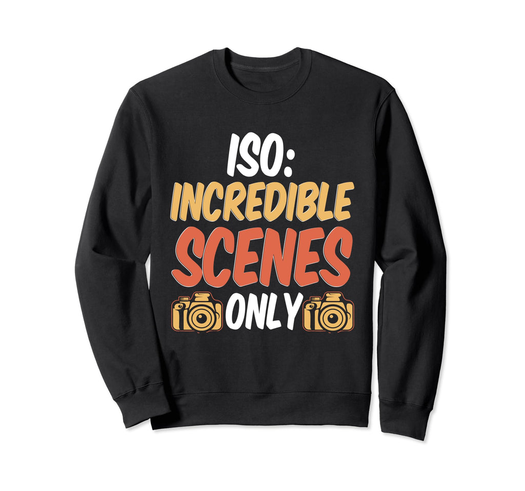Photo Camera Photographer Flash Sweatshirt - Novelty Apparel for Adults - T-Shirt, Sweatshirt, Hoodie