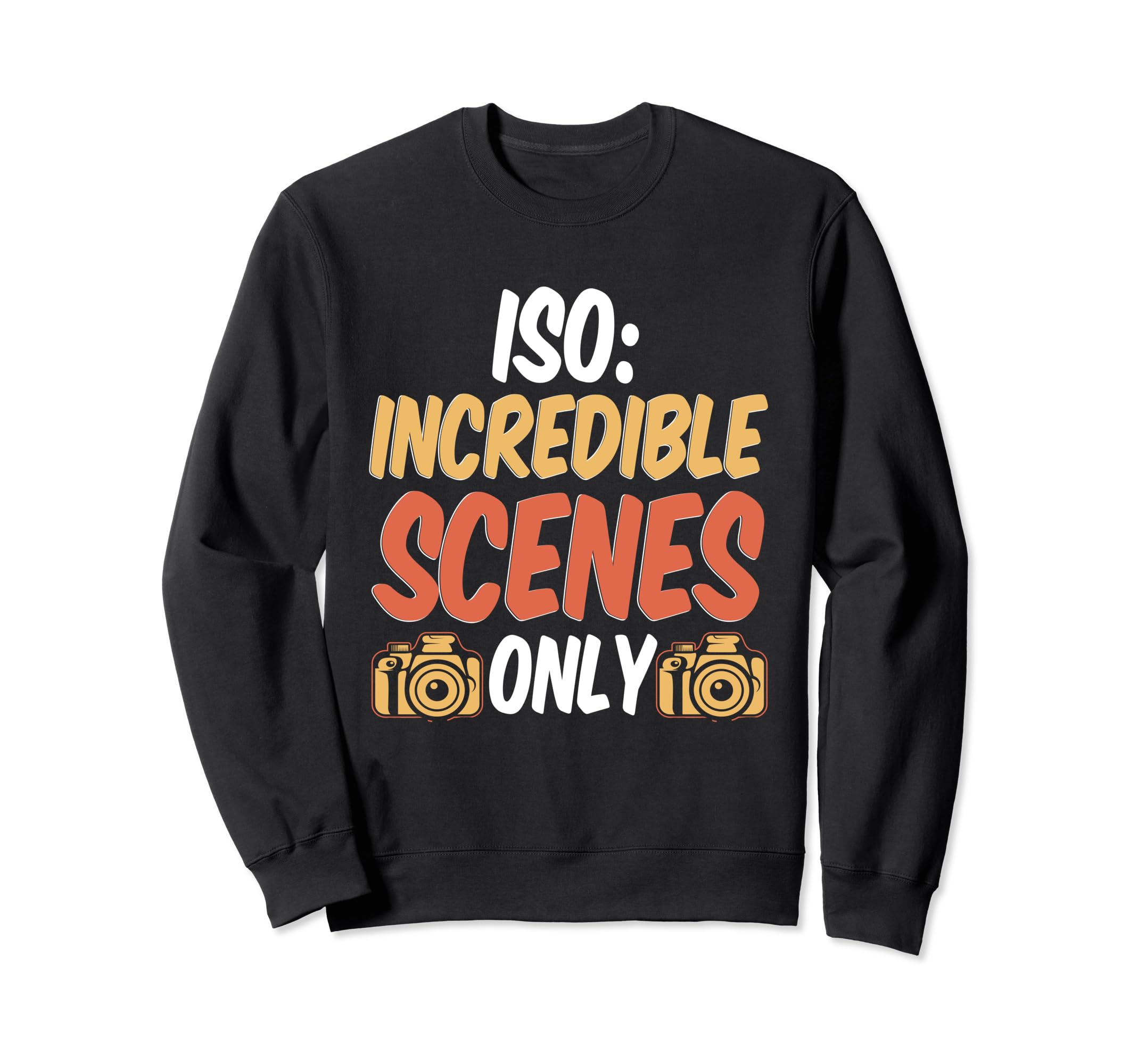 Photo Camera Photographer Flash Sweatshirt - Novelty Apparel for Adults - T-Shirt, Sweatshirt, Hoodie