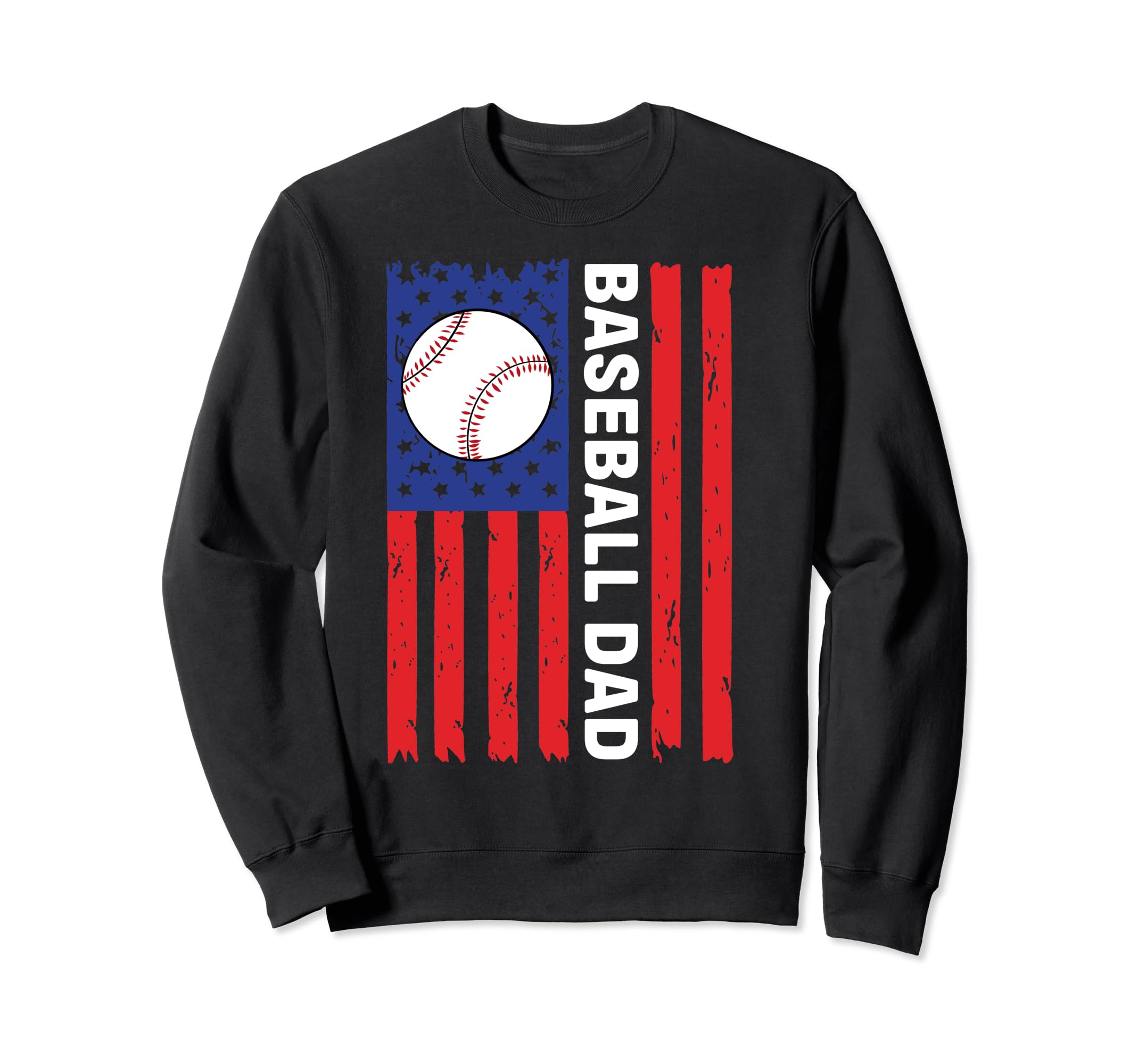 Funny Fathers Day Dad Flag Usa Sweatshirt - Casual Everyday Wear Unisex - T-Shirt, Sweatshirt, Hoodie