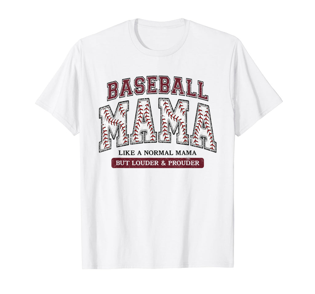 Baseball Mama Maroon Like Normal But T-Shirt - Aesthetic Graphic Unisex - T-Shirt, Sweatshirt, Hoodie