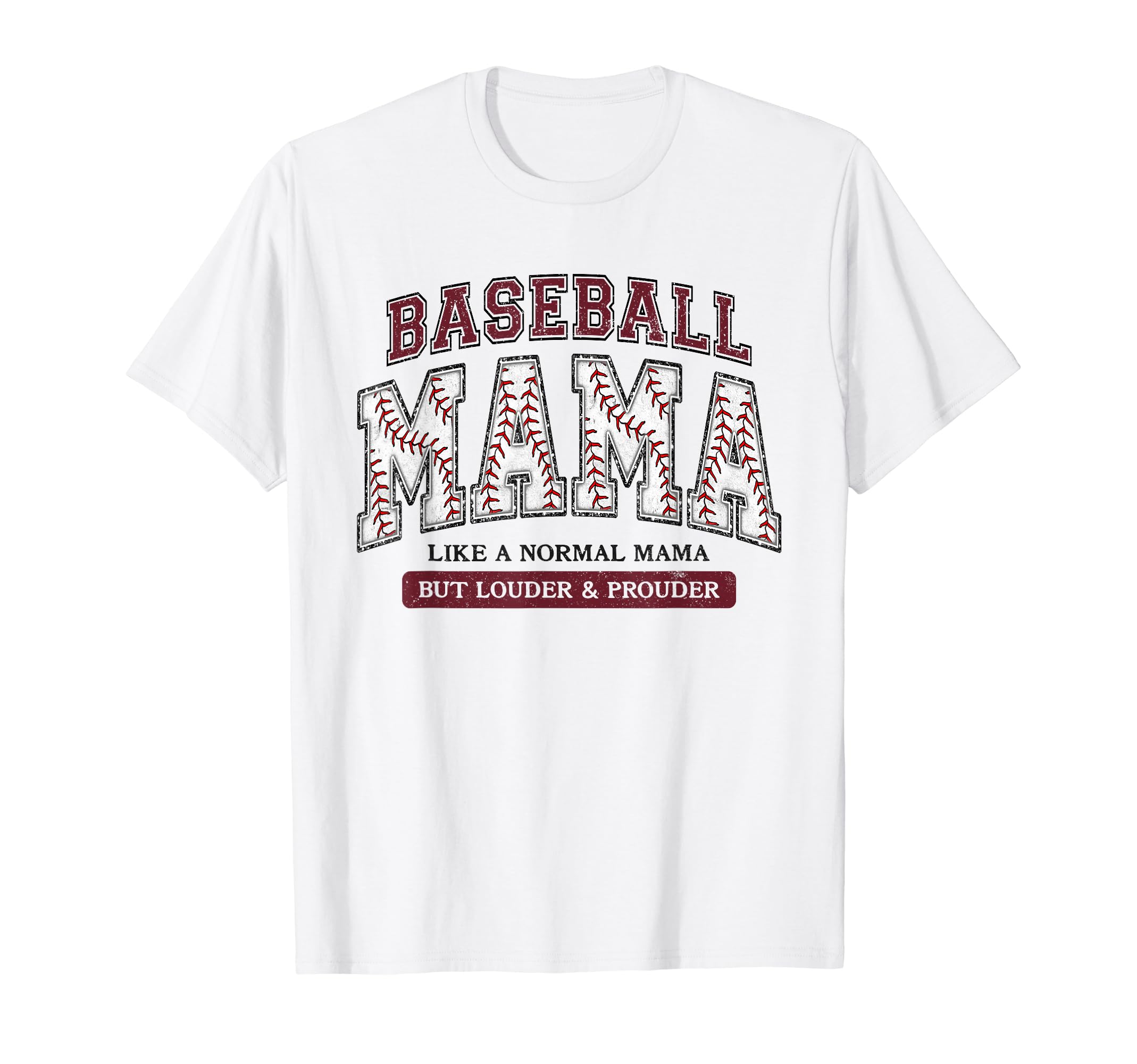 Baseball Mama Maroon Like Normal But T-Shirt - Aesthetic Graphic Unisex - T-Shirt, Sweatshirt, Hoodie
