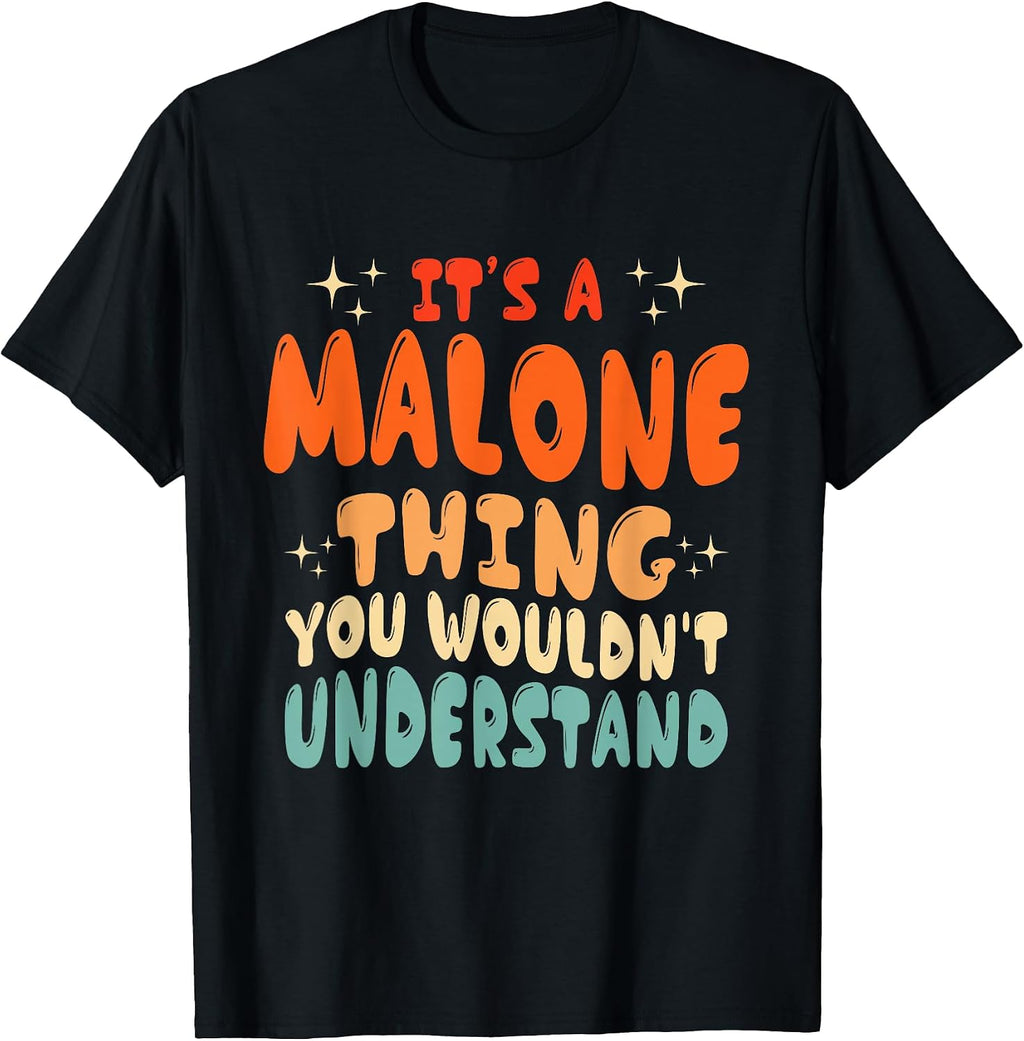 I Love 70's Malone Birthday - Adult & Kids T-Shirts, Sweatshirts & Hoodies apparel design preview 1