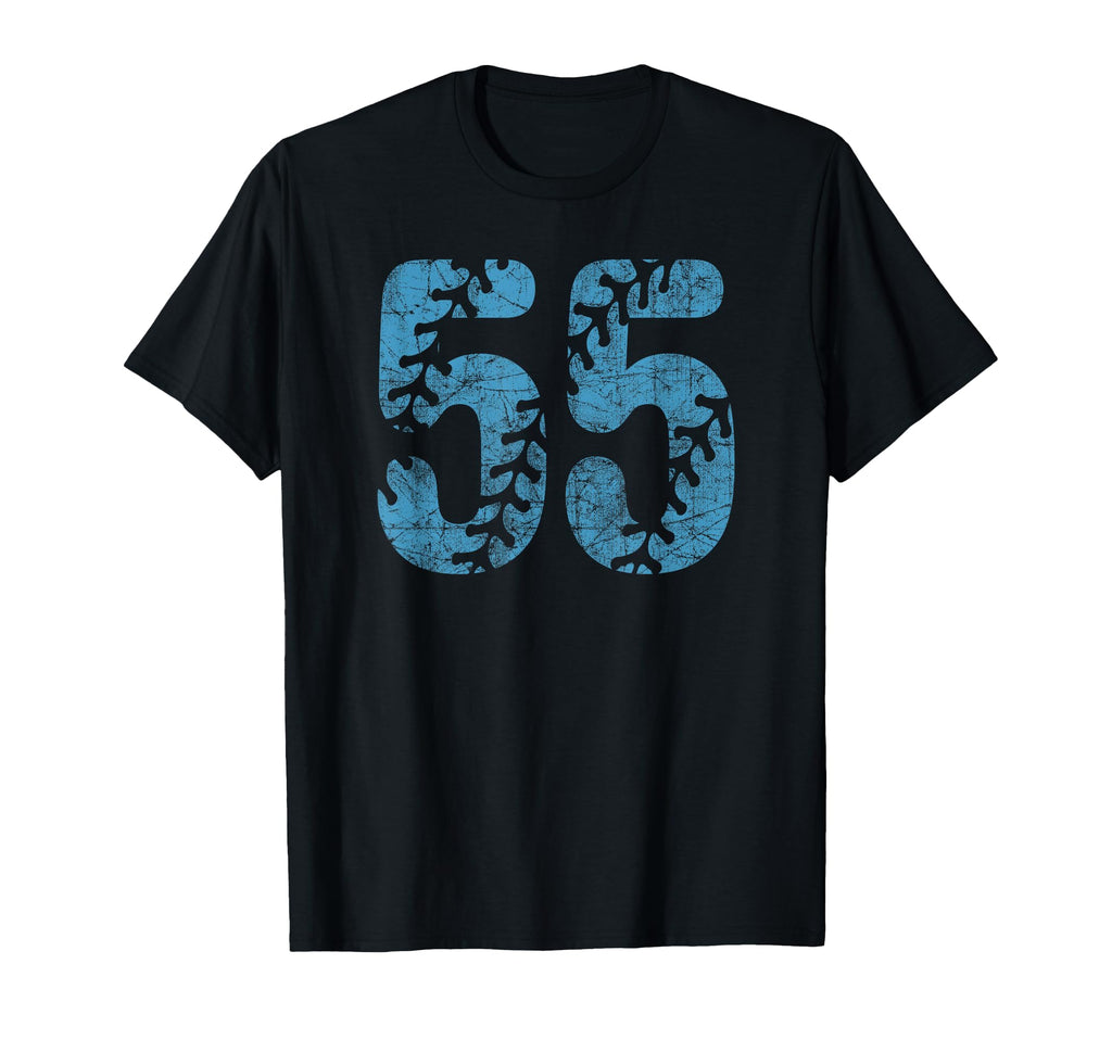 Baseball Softball Mom 55 Number T-Shirt - Trendy Graphic for Adults - T-Shirt, Sweatshirt, Hoodie