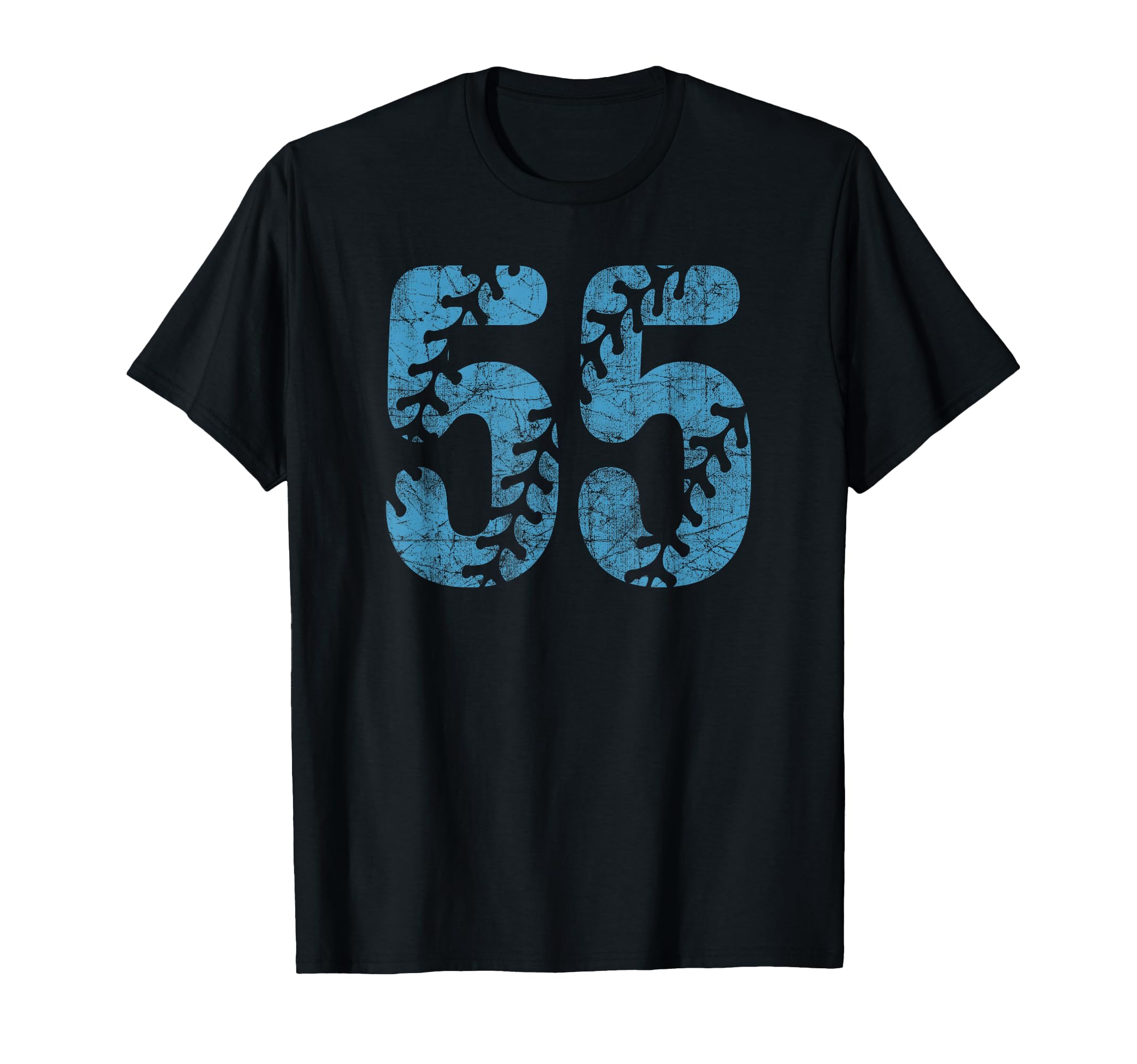 Baseball Softball Mom 55 Number T-Shirt - Trendy Graphic for Adults - T-Shirt, Sweatshirt, Hoodie