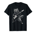 Grunge Raccoon Playing Guitar Lover T-Shirt - Custom Art Print Unisex - T-Shirt, Sweatshirt, Hoodie