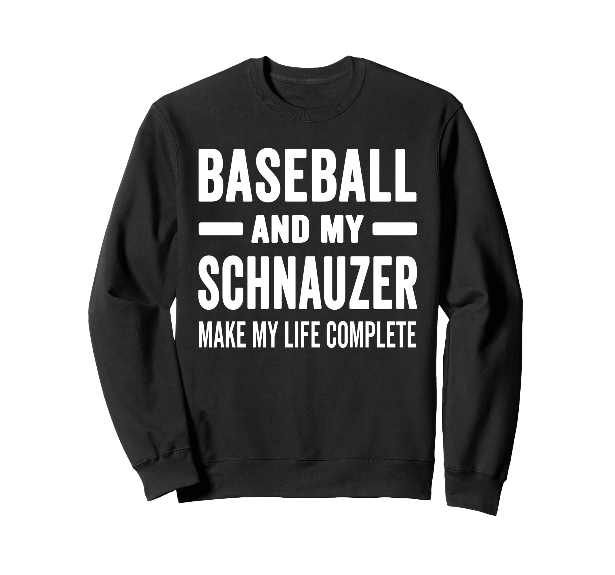 Baseball And My Schnauzer Mama Dog Sweatshirt - Minimalist Print Men Women - T-Shirt, Sweatshirt, Hoodie