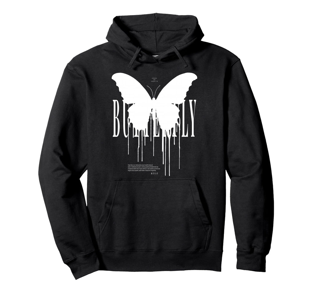Y2K Streetwear Butterfly Hoodie - Minimalist Print Unisex - T-Shirt, Sweatshirt, Hoodie