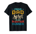 Proud Dad Marathon Runner Dad Gifts T-Shirt - Graphic Print Unisex - T-Shirt, Sweatshirt, Hoodie