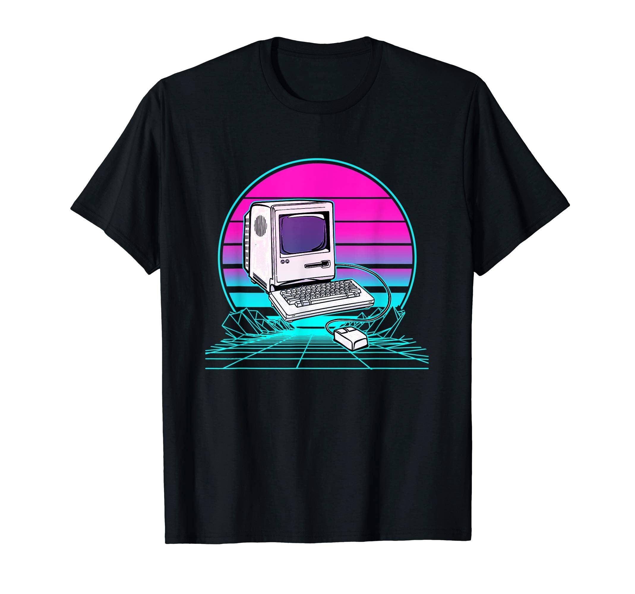 Sunset Computer T-Shirt - Aesthetic Graphic for Adults - T-Shirt, Sweatshirt, Hoodie