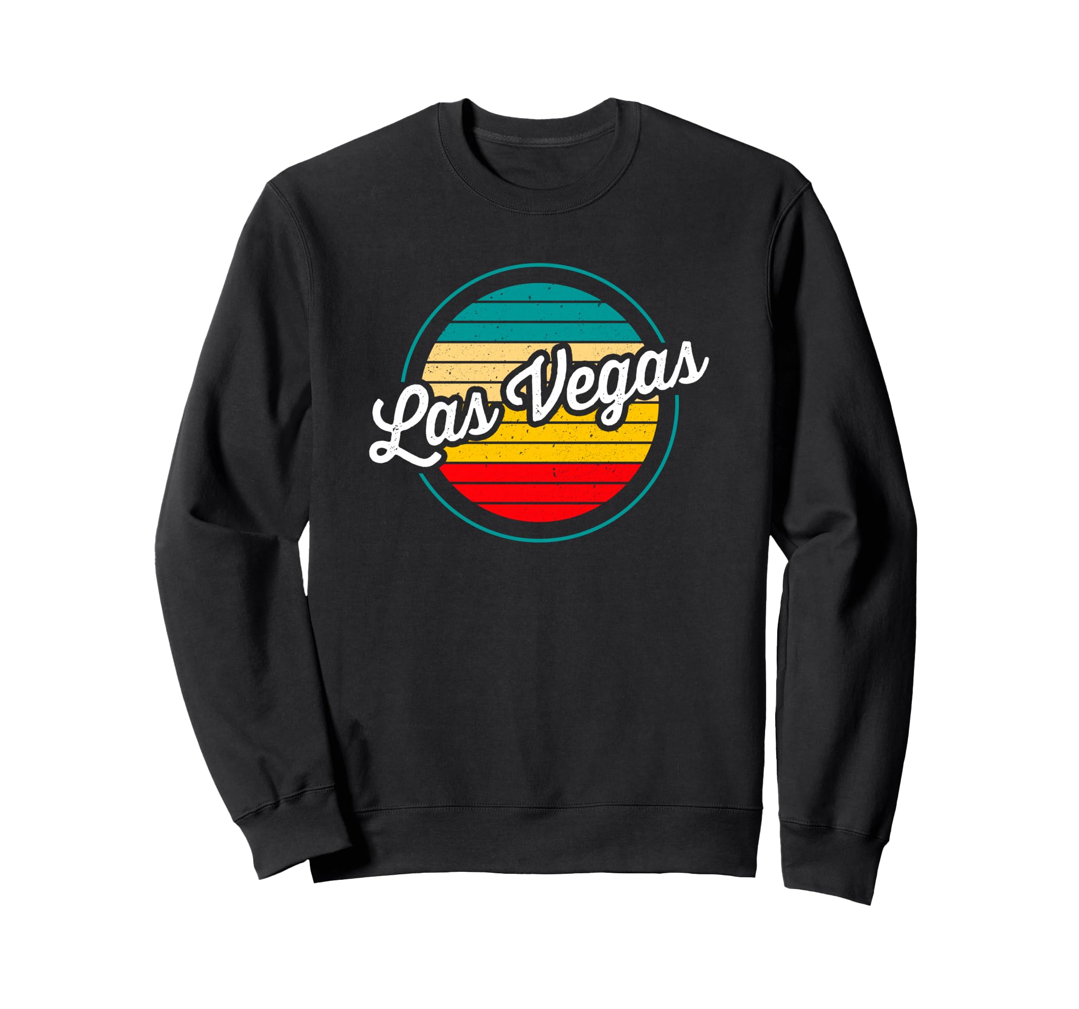 Las Vegas Nevada Sunset Distressed Sweatshirt - Custom Art Print for Adults - T-Shirt, Sweatshirt, Hoodie