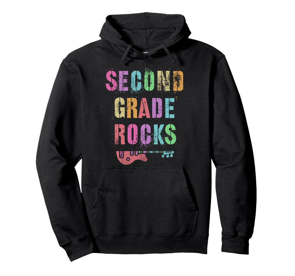 Second Grade Rocks Teacher Ready To Hoodie - Fun Novelty Design Men Women - T-Shirt, Sweatshirt, Hoodie