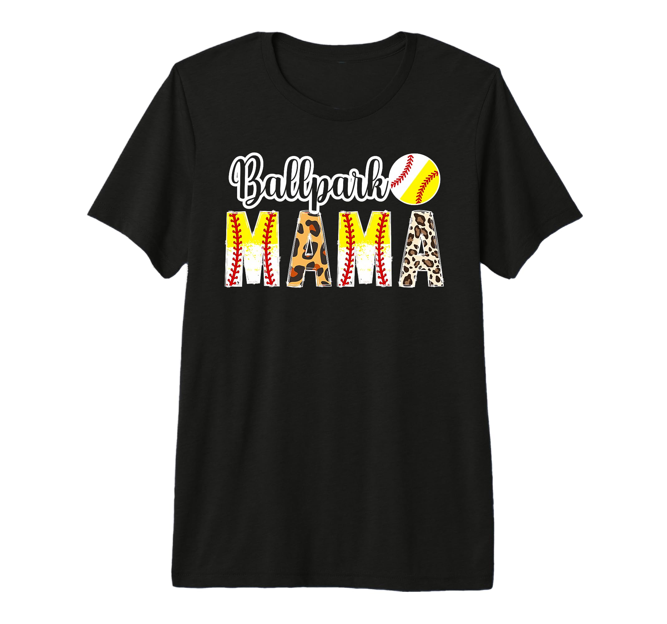 Ballpark Mama Softball Baseball Mom T-Shirt - Unique Graphic Men Women - T-Shirt, Sweatshirt, Hoodie