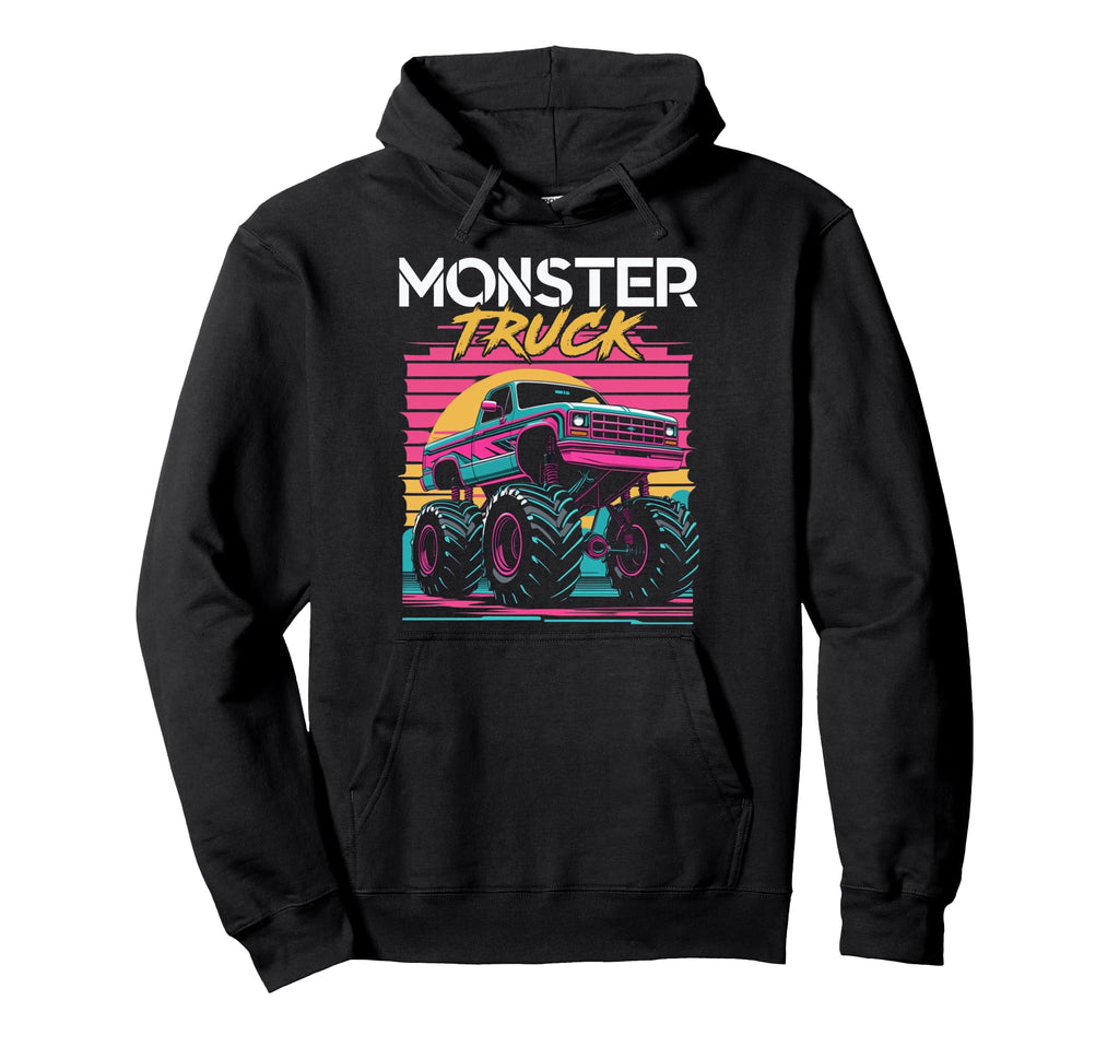 Vaporwave Aesthetic Monster Truck Hoodie - Streetwear Style for Adults - T-Shirt, Sweatshirt, Hoodie