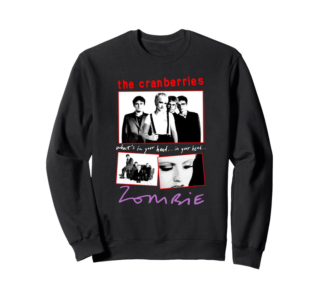 Cranberries Zombie Collage Band Sweatshirt - Trendy Graphic Unisex - T-Shirt, Sweatshirt, Hoodie