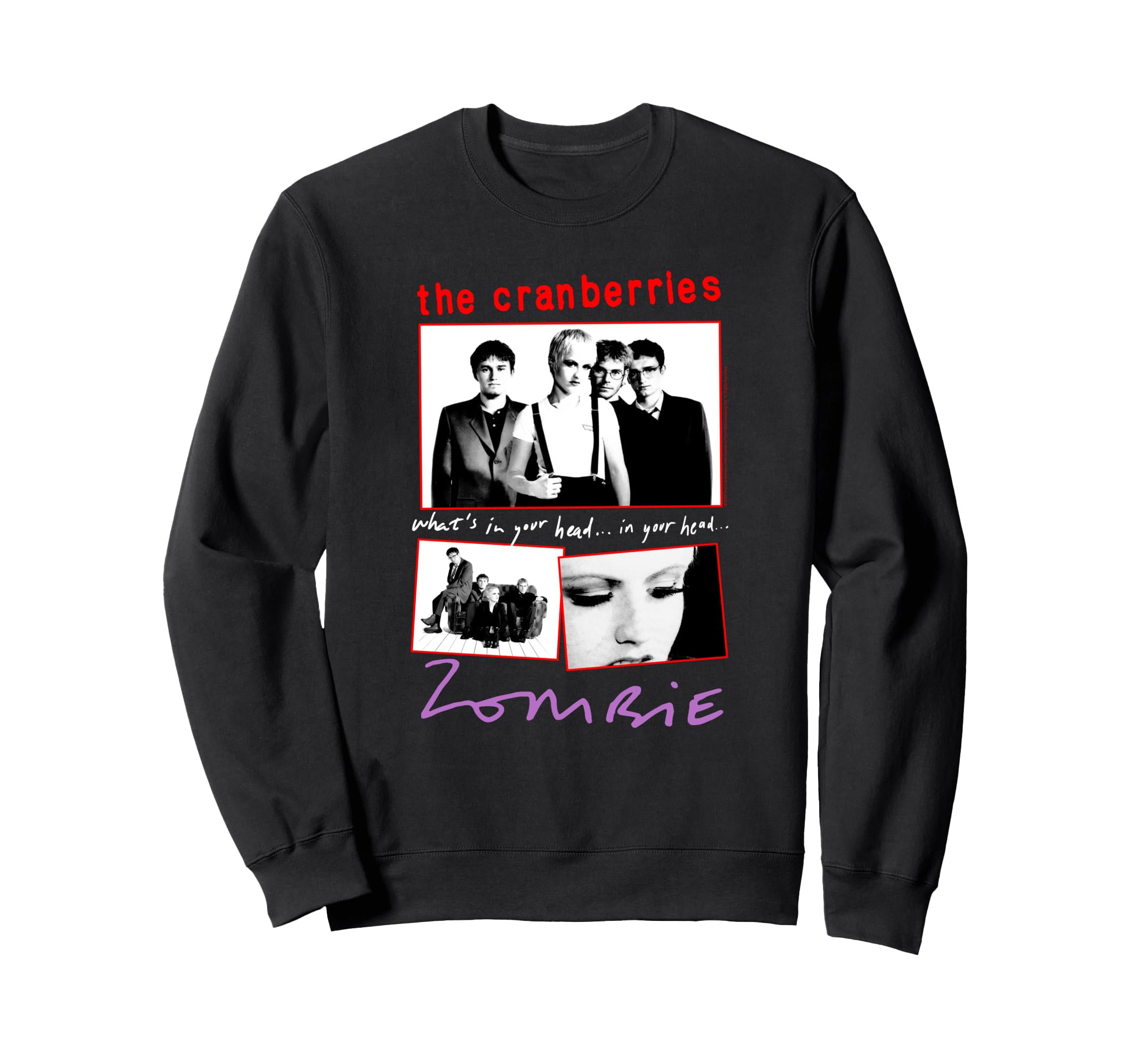 Cranberries Zombie Collage Band Sweatshirt - Trendy Graphic Unisex - T-Shirt, Sweatshirt, Hoodie